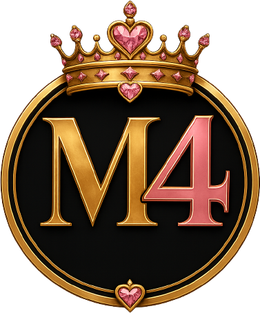 M4 Wellness emblem — a gold crown over the M and the 4